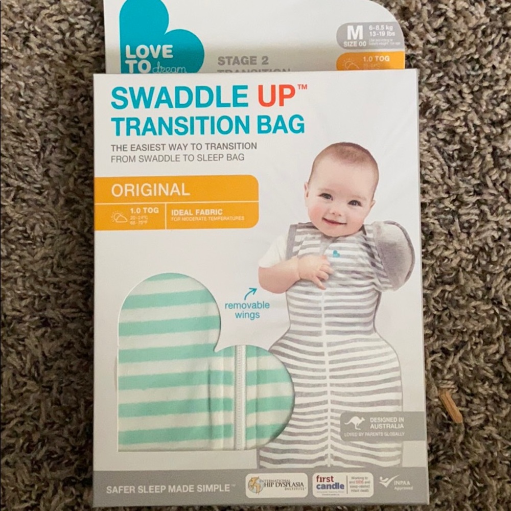 Stage 2 transition swaddle by Love To Dream